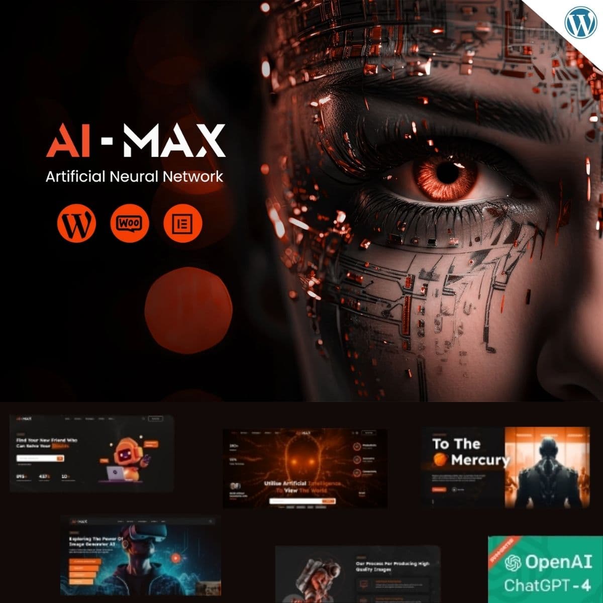 AIMAX - AI 에이전시 WordPress 테마