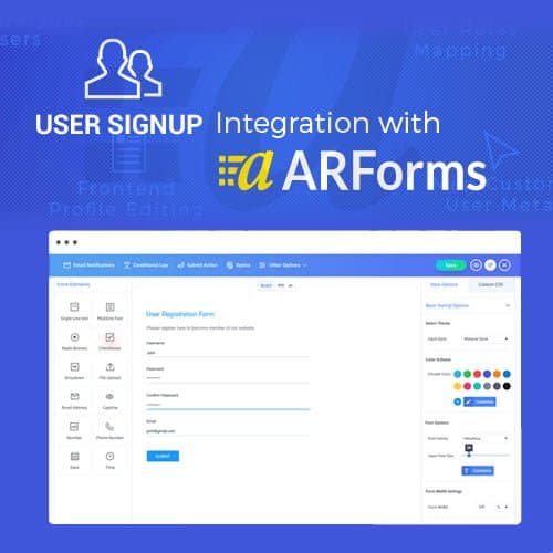 ARForms: WordPress Форма Конструктор Плагин