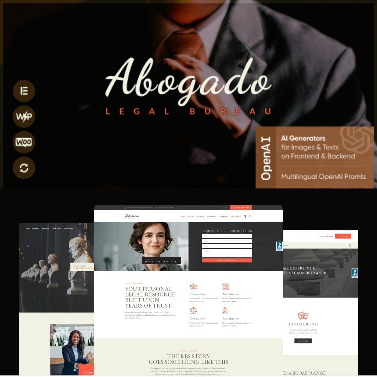 Abogado - Lawyer, Advocate & Legal Tema WordPress