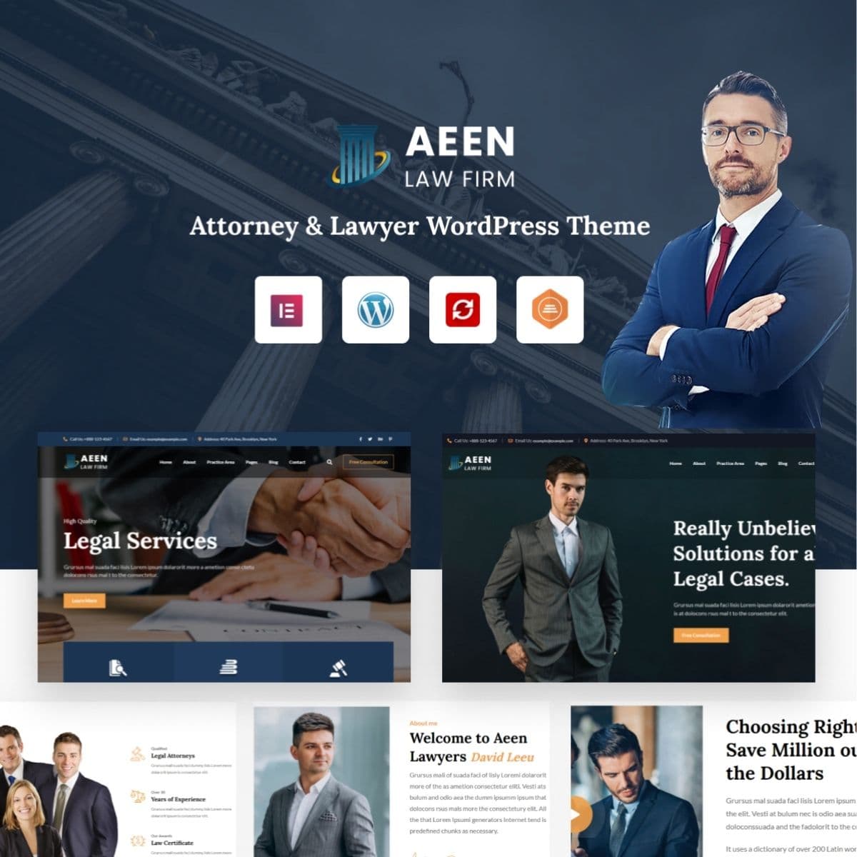 Aeen - Attorney and Avocat Thème WordPress Aeen - Attorney and Avocat Thème WordPress