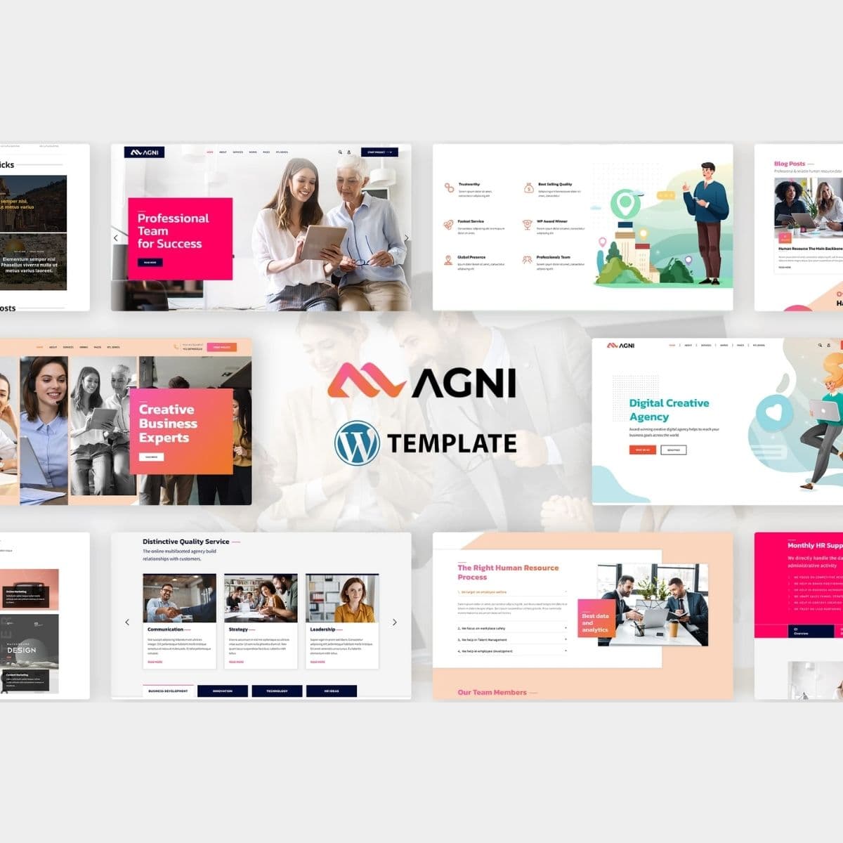 Agni - 咨询业务 WordPress 主题