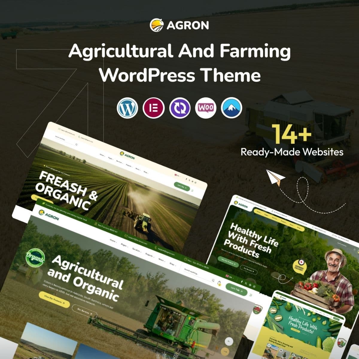 Agron - Agriculture & Organic Farm ওয়ার্ডপ্রেস থিম Agron - Agriculture & Organic Farm ওয়ার্ডপ্রেস থিম