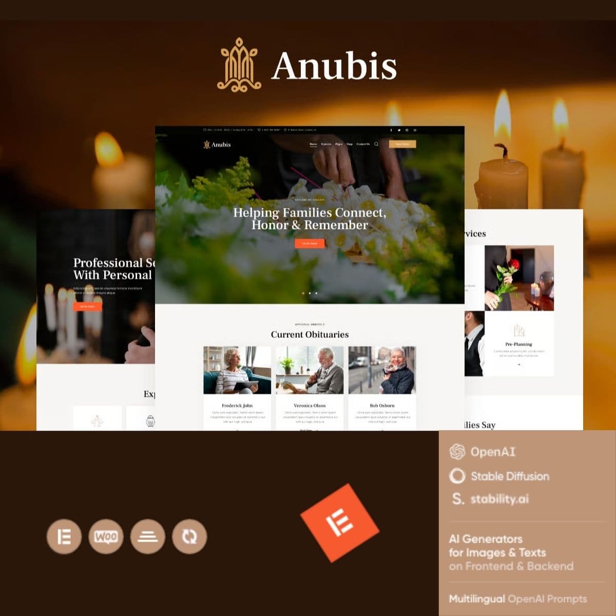 Anubis - Funeral & Burial Servizi Tema WordPress