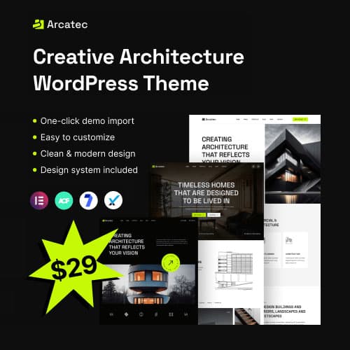 Arcatec – Architecture and Intérieur Thème WordPress Arcatec – Architecture and Intérieur Thème WordPress