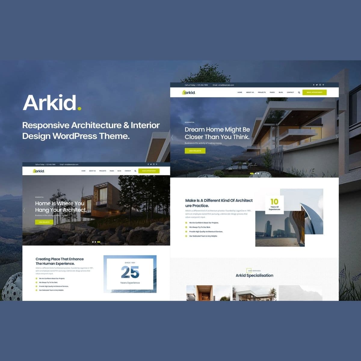Arkid - Architecture and Interior Design Temă WordPress