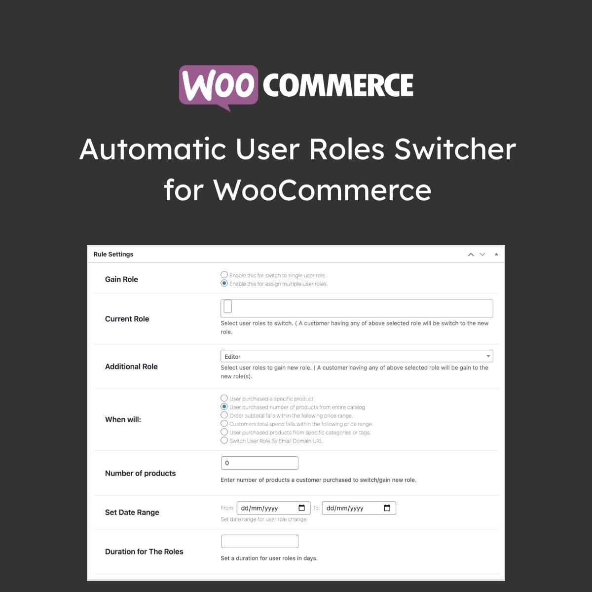 Automatic User Roles Switcher untuk WooCommerce