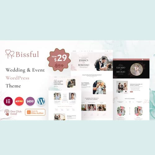 Bissful - Casamento & Evento Tema WordPress Bissful - Casamento & Evento Tema WordPress