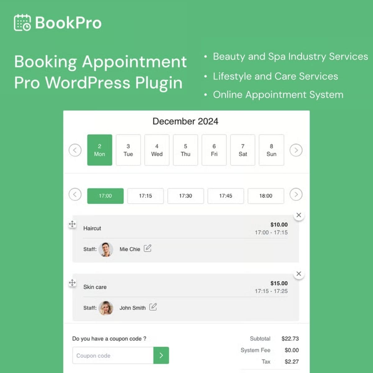 BookPro - Appointment 预订 WordPress 插件 BookPro - Appointment 预订 WordPress 插件