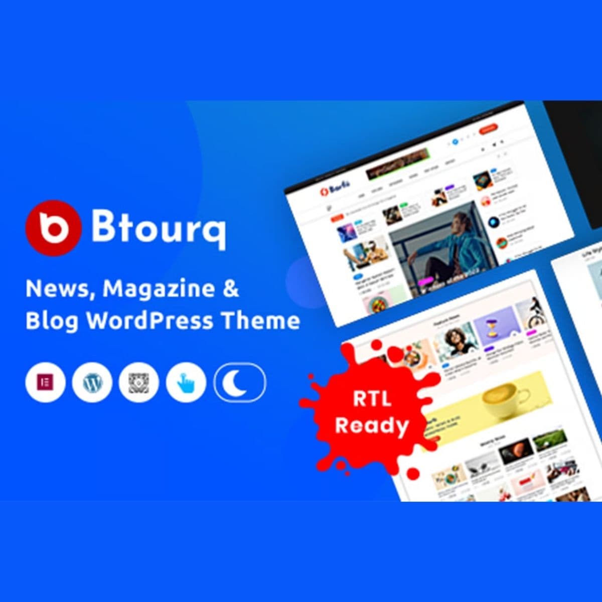 Btourq - WordPress News مجلة Theme