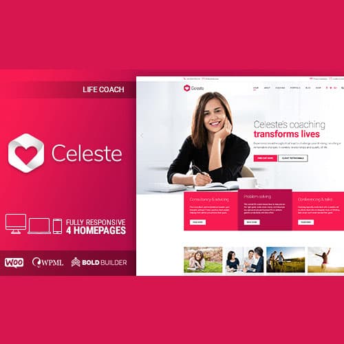 Celeste - Life Coach & Therapist WordPress Theme Celeste - Life Coach & Therapist WordPress Theme