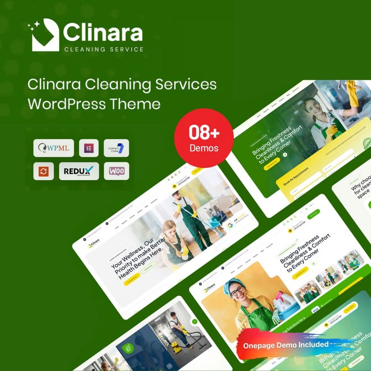 Clinara - Saubering Dienstleistungen WordPress-Theme
