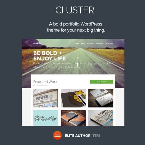 Cluster - A Bold Portofolio Wordpress Theme