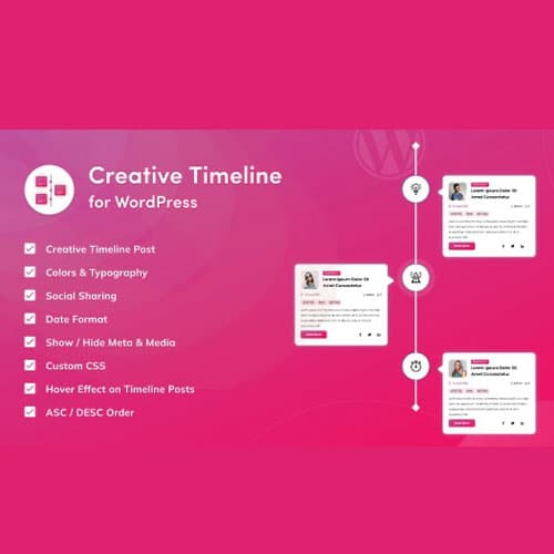 Creativo Línea de Tiempo para WordPress