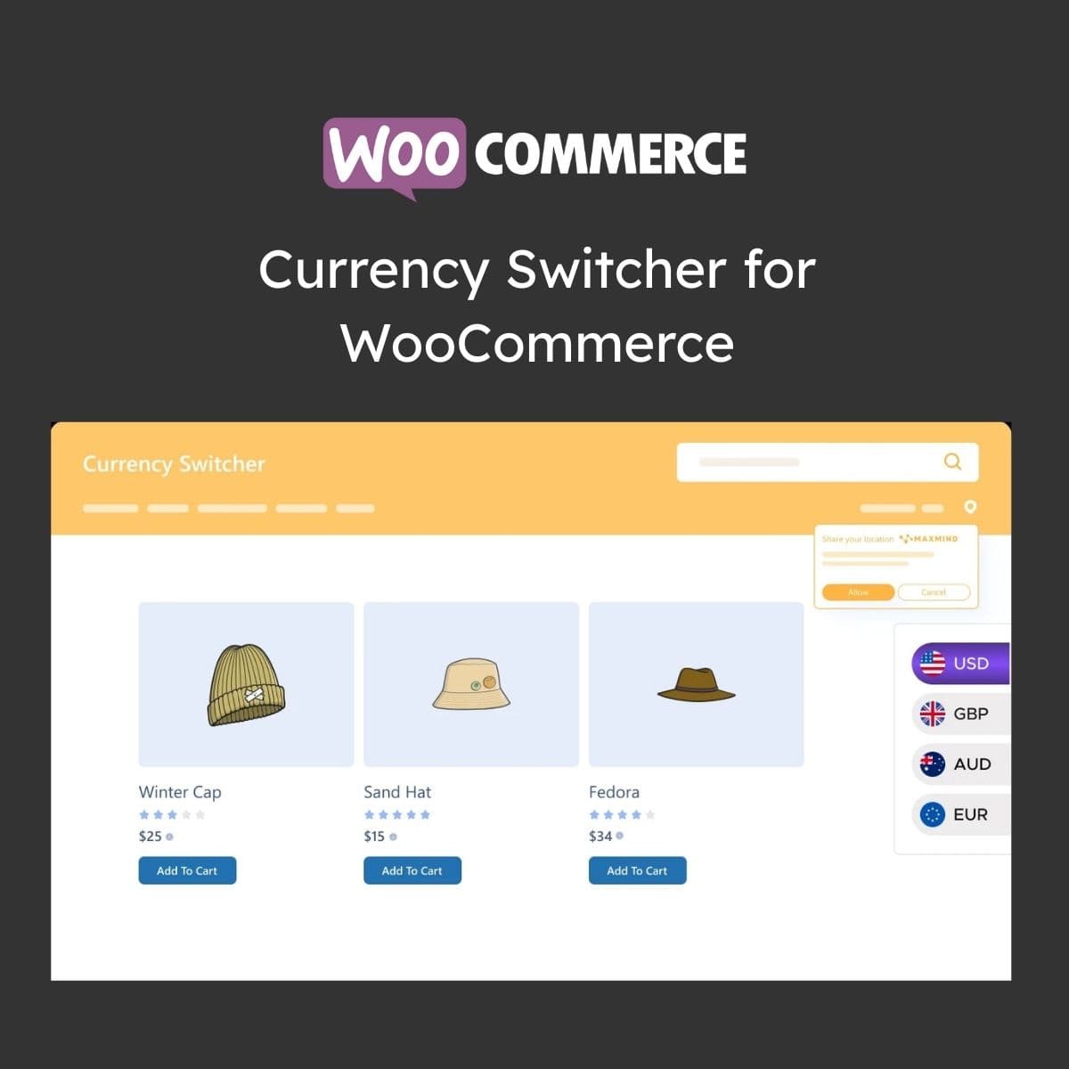 Currency Switcher 适用于WooCommerce