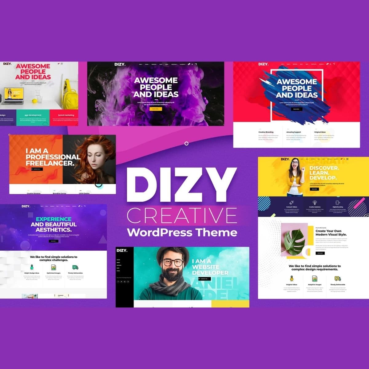 Dizy - Креативний Портфоліо Theme