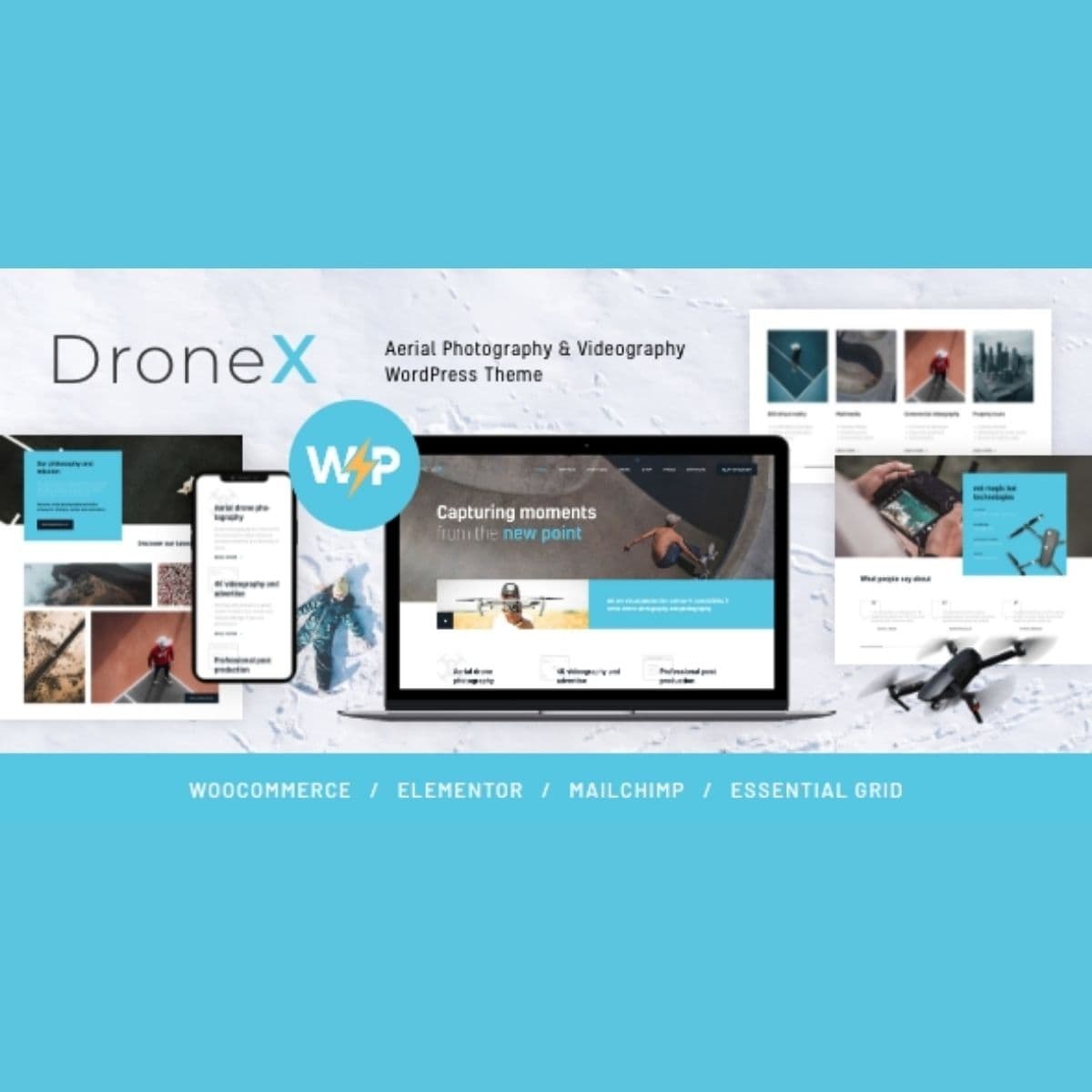 DroneX | Aerial Fotografia & Videography Tema WordPress
