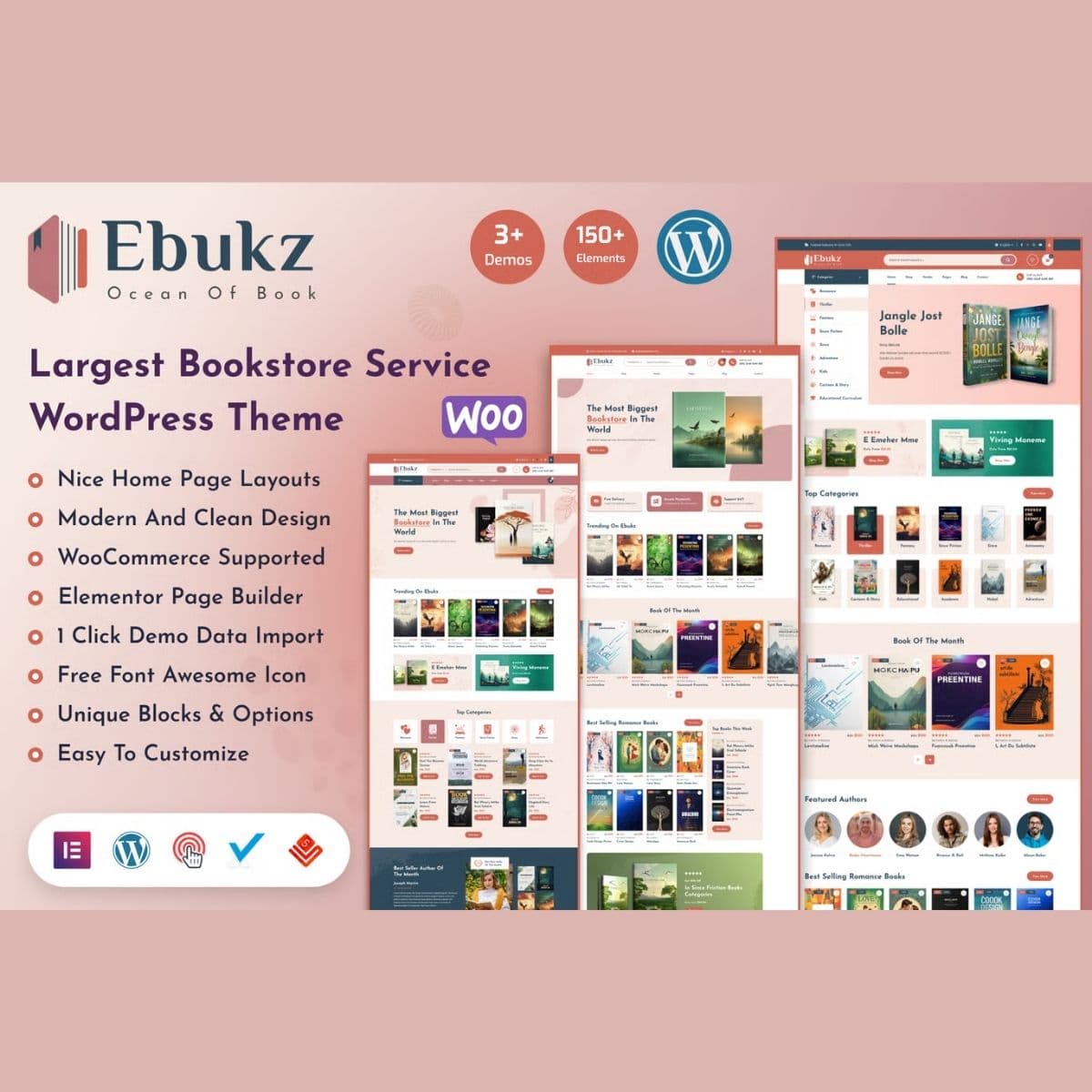 Ebukz - eBook & eReading Shop WordPress主題