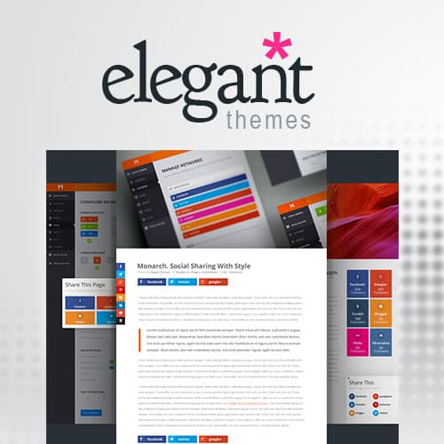 Elegant Themes Monarch 社交 媒体 Sharing