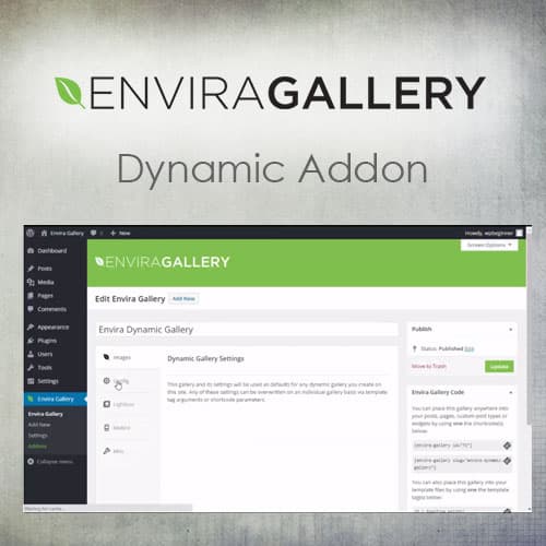 Envira Gallery - Dynamic Addon