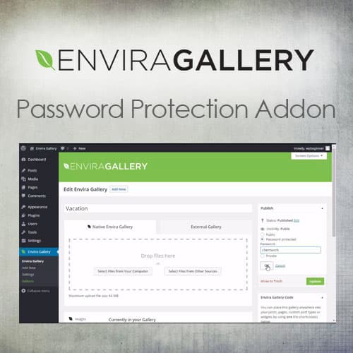 Envira Gallery - Password Protection Addon