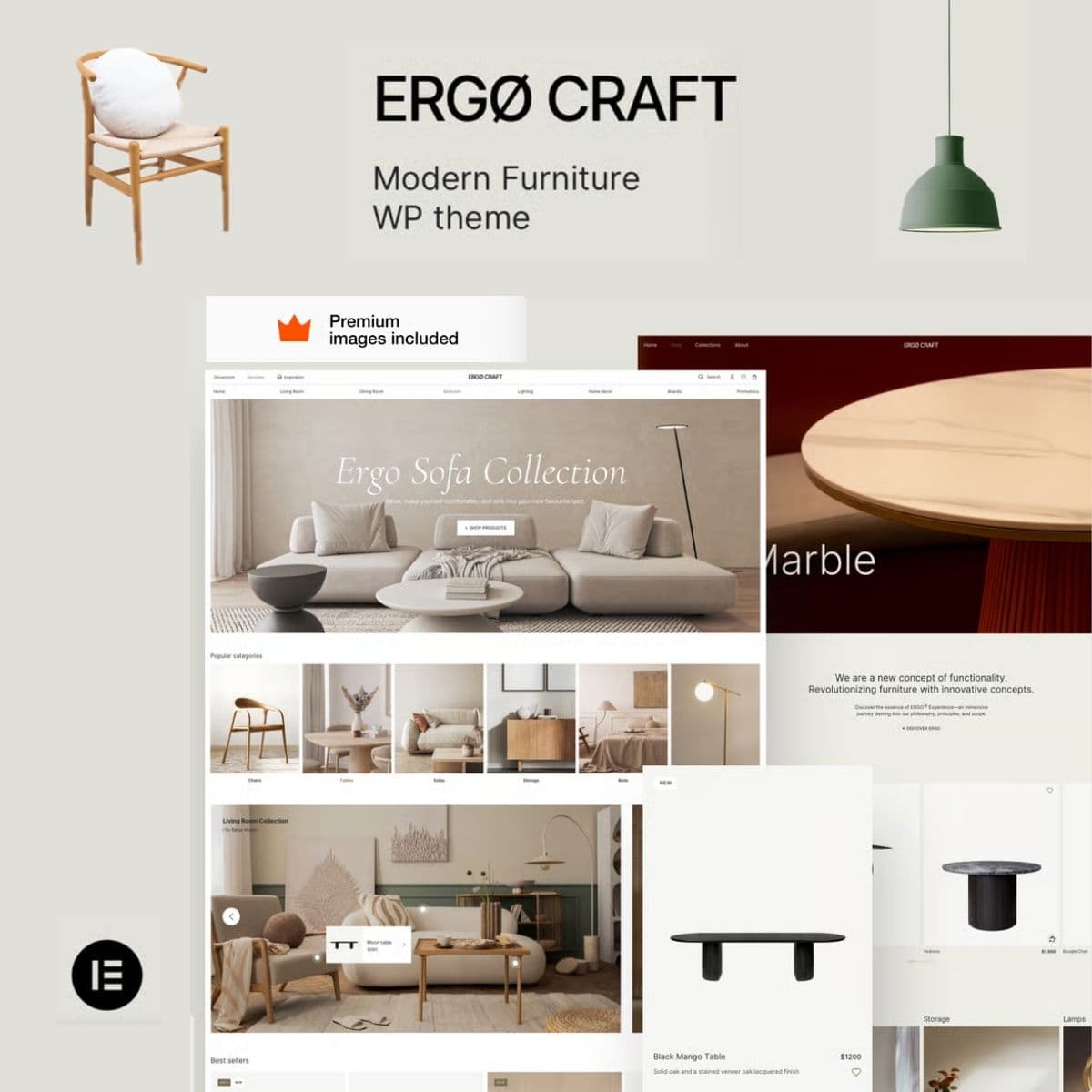 ErgoCraft – Furniture Shop Tema WordPress