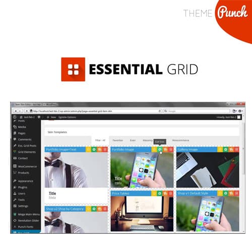 Essential Grid WordPress 플러그인