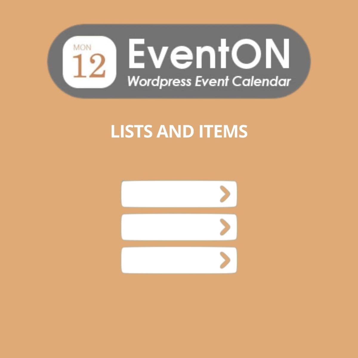 EventOn Listas e Itens de Eventos