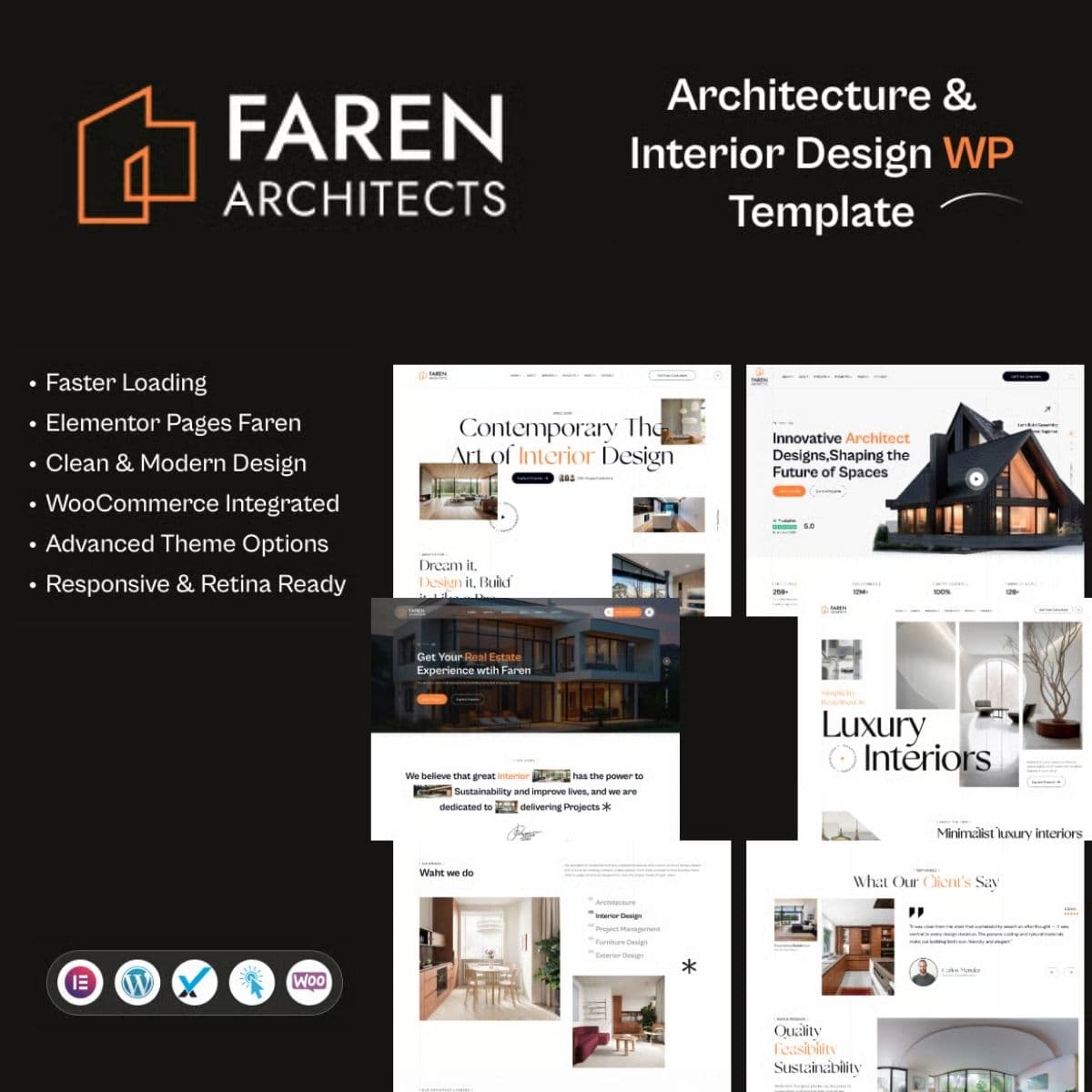 Faren - Arquitectura and Interior Diseño Tema de WordPress Faren - Arquitectura and Interior Diseño Tema de WordPress