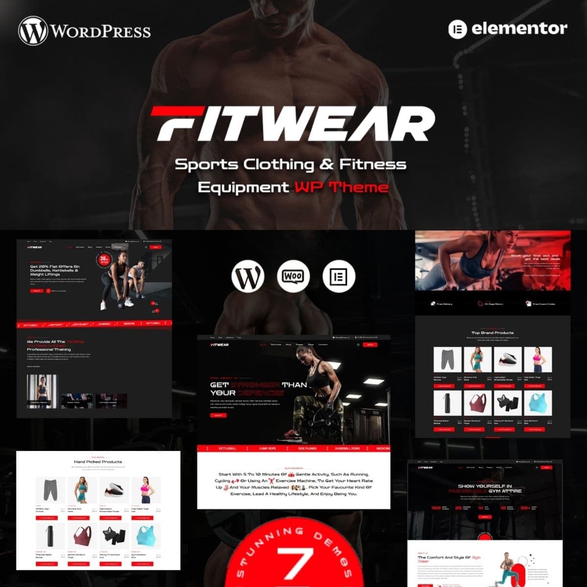 Fitwear - Тематика Гимнастики и Фитнеса WordPress