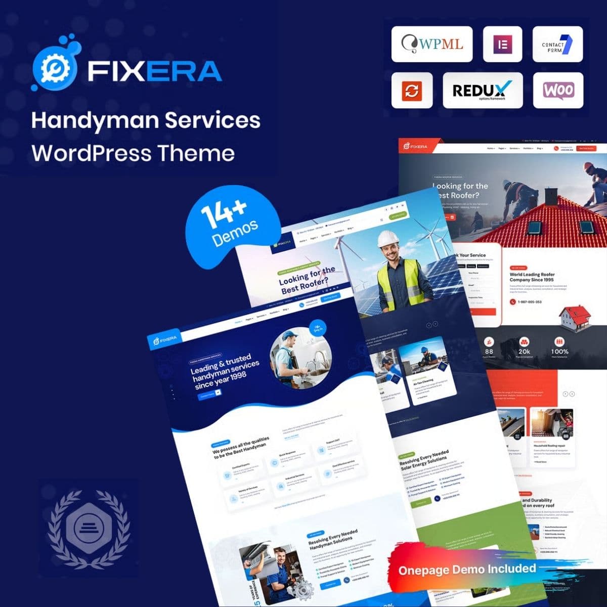 Fixera - Handyman Services WordPress Theme