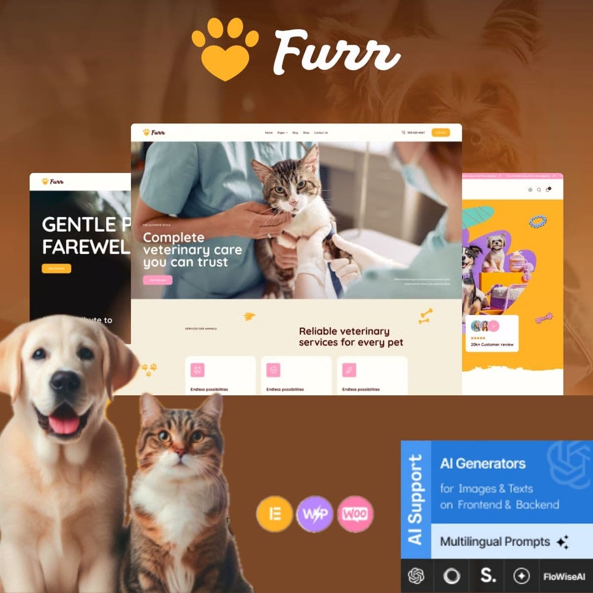 Furr - Veterinary & Pet Laden WordPress-Theme