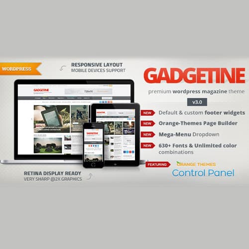 Gadgetine Тема WordPress for Premium Журнал