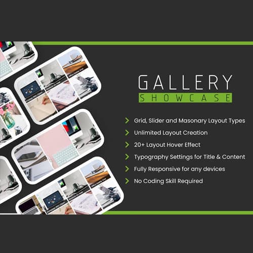 Galerie Showcase Pro pour WordPress