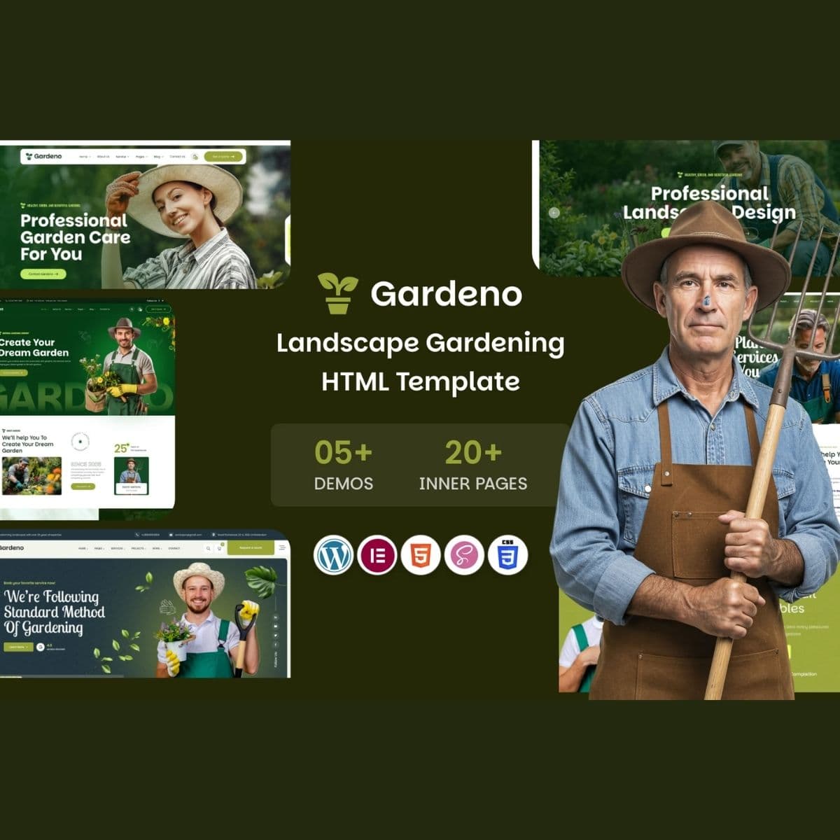 Gardeno - Gardening and Landscaping WordPress主題