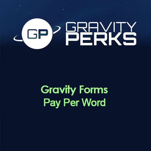 Gravity Perks - Gravity Forms Pay Per Word