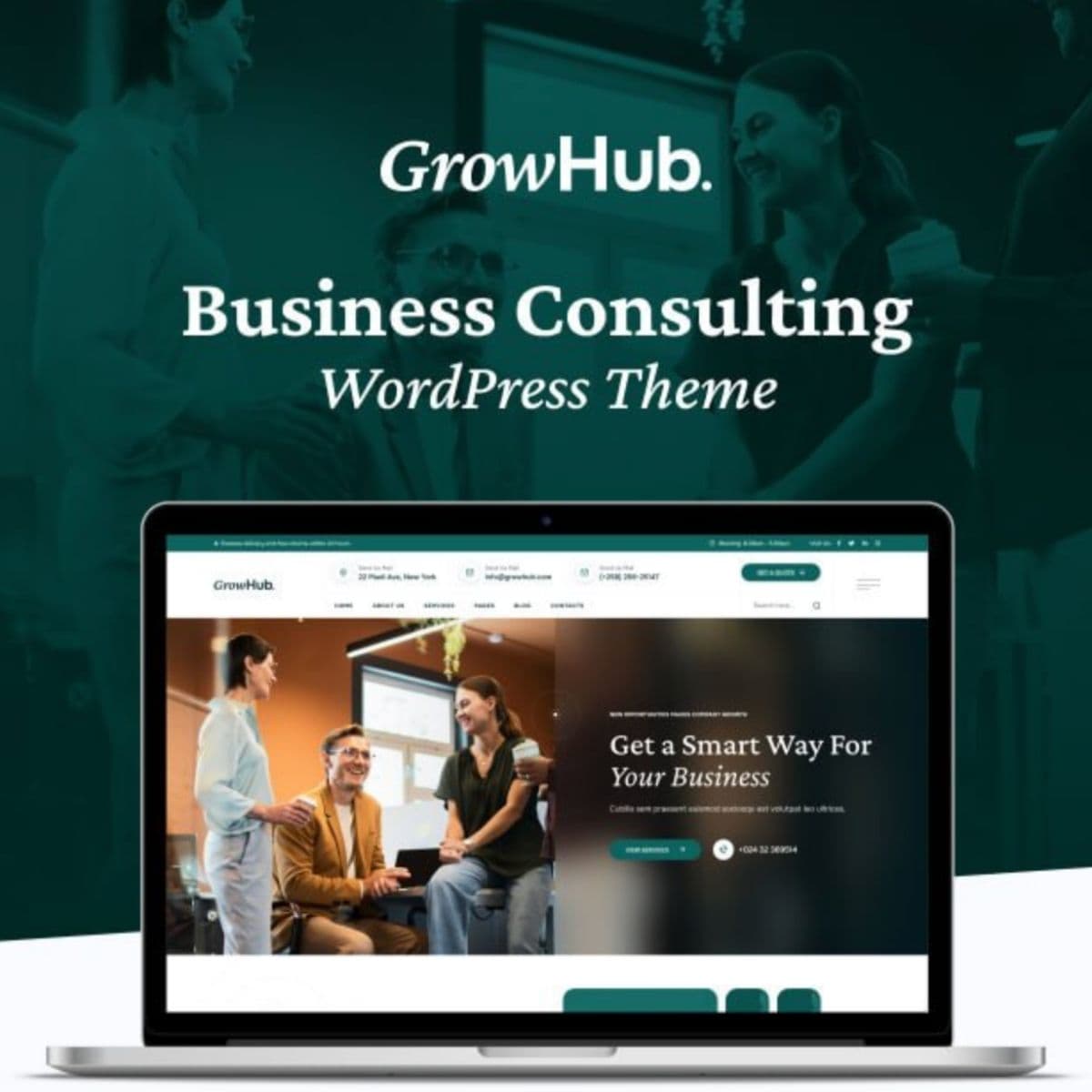 GrowHub - Entreprise Consulting Thème WordPress