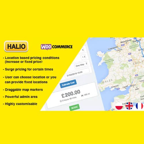 Halio: WooCommerce Taxi 预订 插件