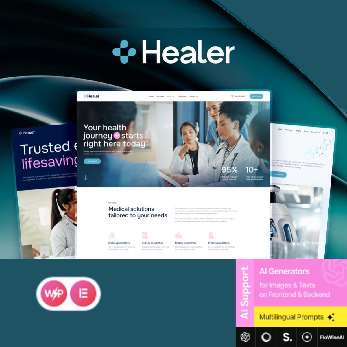 Healer - Doctor, Clinic & Medical WordPress Theme