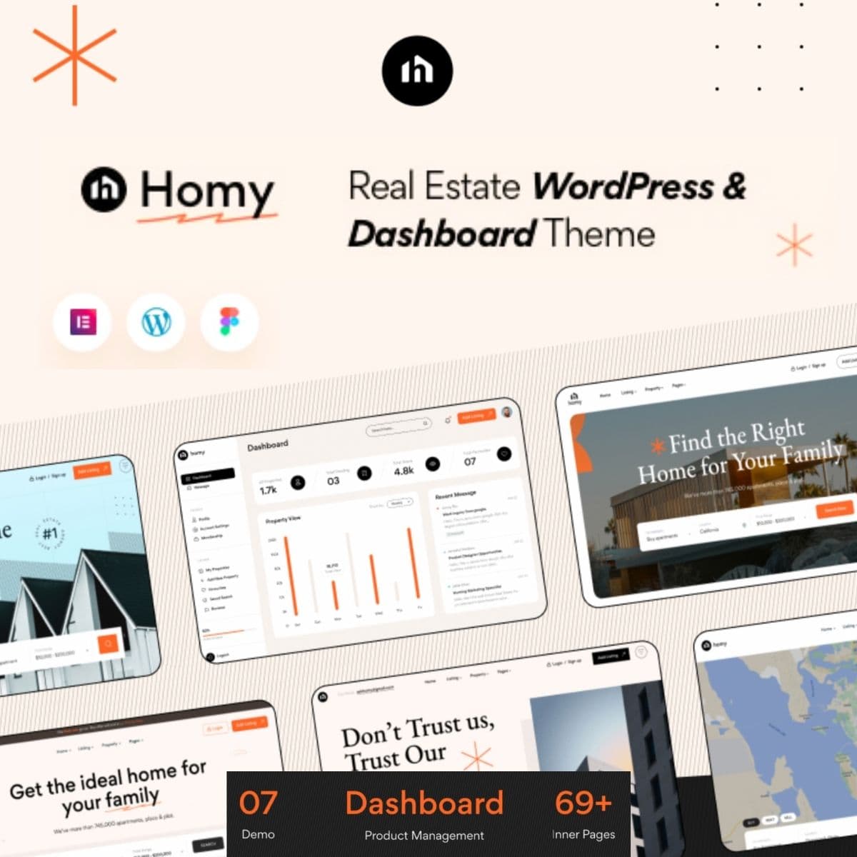 Homy - อสังหาริมทรัพย์ ธีม WordPress