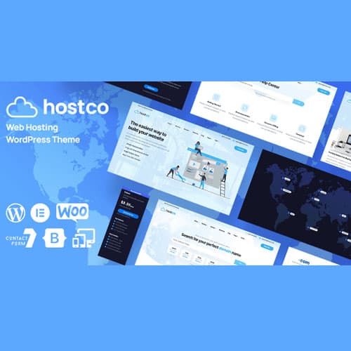Hostco - Hosting Service WordPress-thema Hostco - Hosting Service WordPress-thema
