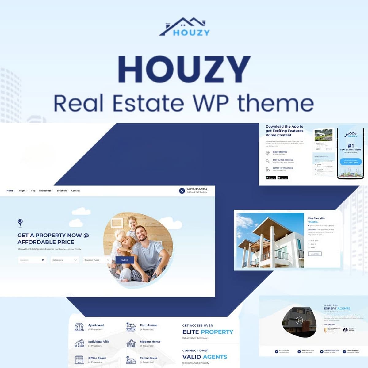 Houzy - Tema WordPress para Imóveis