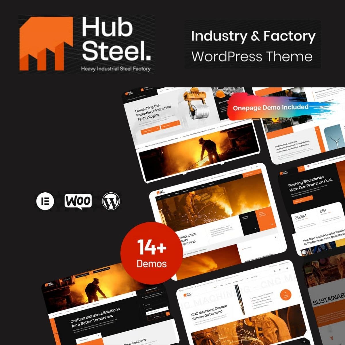 Hubsteel - Tema de Industria y Fabricación