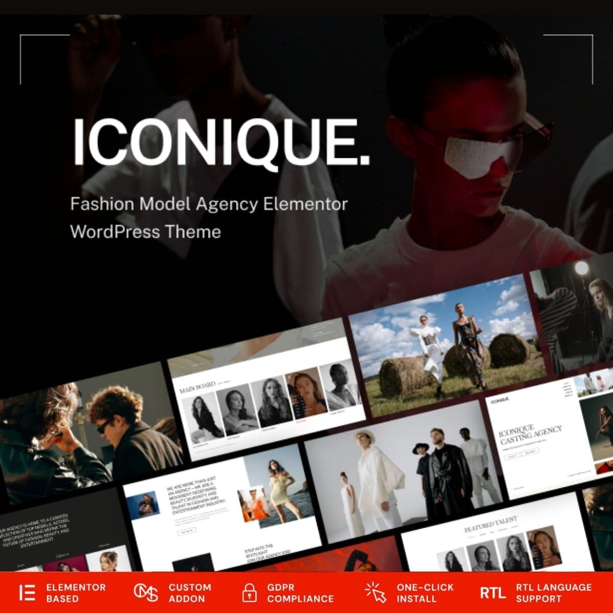 Iconique - ফ্যাশন Model এজেন্সি ওয়ার্ডপ্রেস থিম