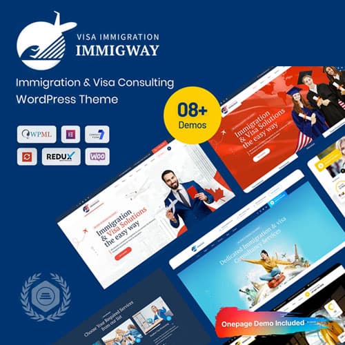 Immigway - Immigration and Visa Consulting Thème WordPress Immigway - Immigration and Visa Consulting Thème WordPress