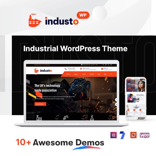 Industo - Factory & Industry WordPressテーマ