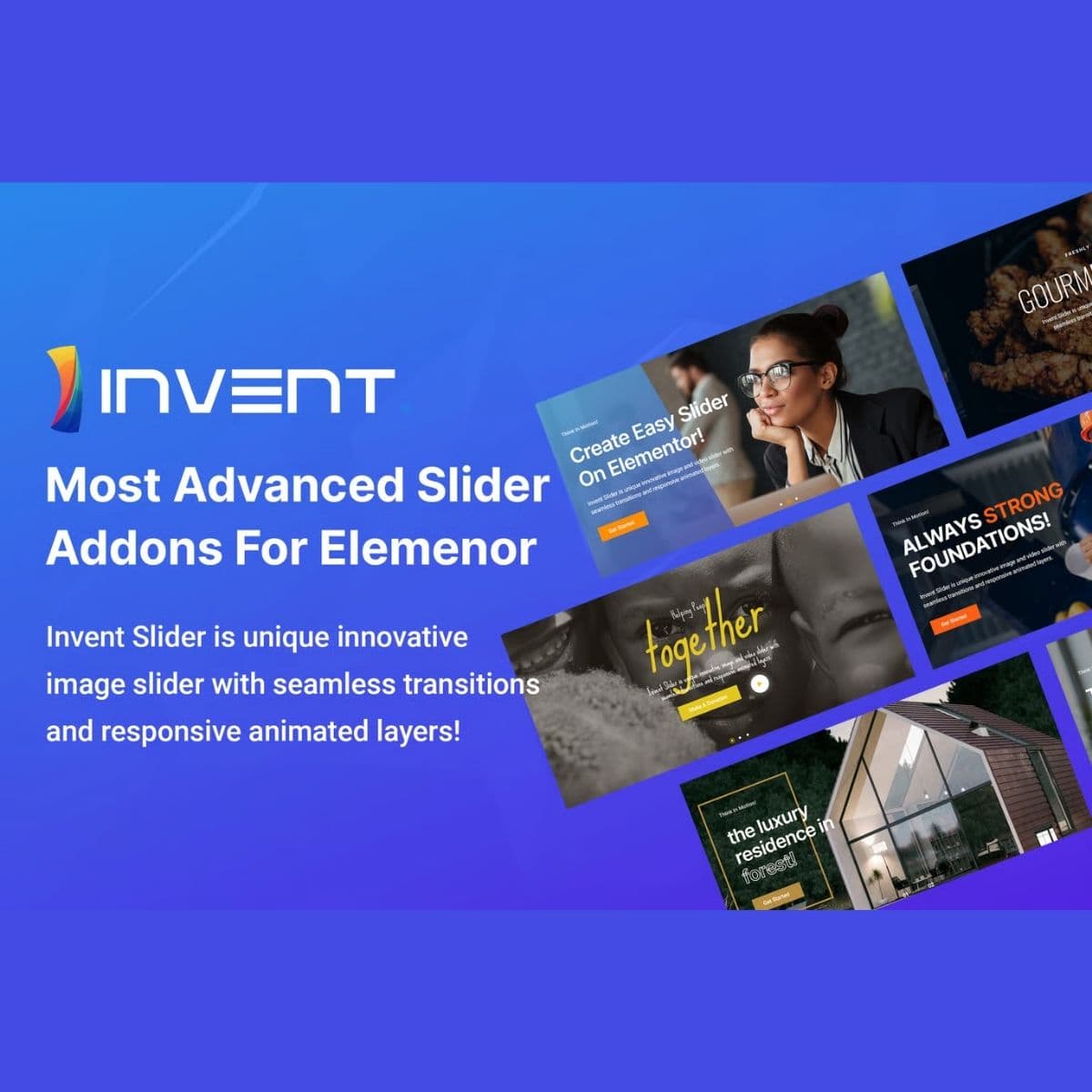Invent Slider 适用于Elementor