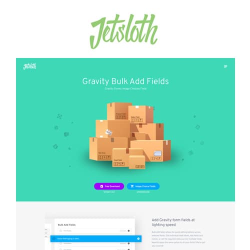 Jetsloth - Gravity ফর্মs Bulk Add Fields