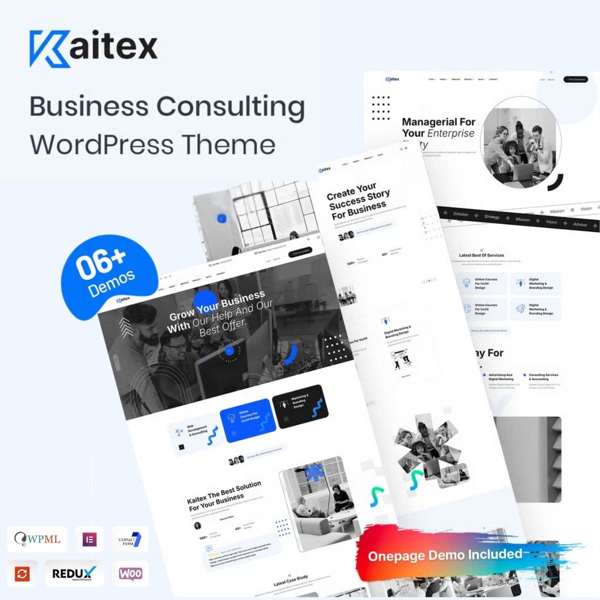 Kaitex - 商业咨询 WordPress 主题
