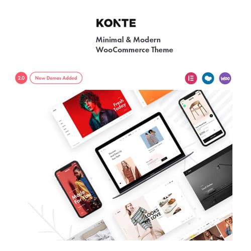 Konte - Minimal & 现代 WooCommerce WordPress主题 Konte - Minimal & 现代 WooCommerce WordPress主题