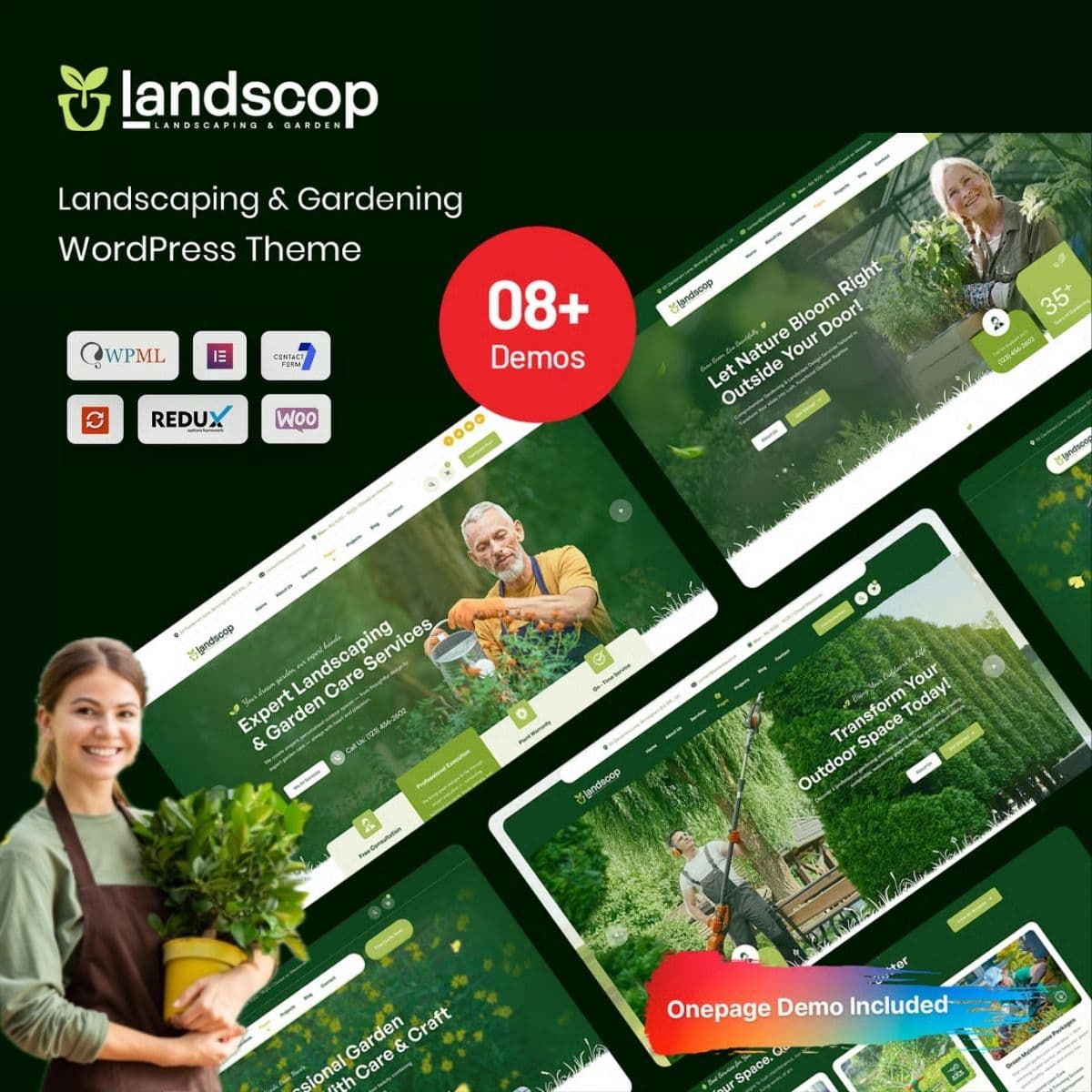 Landscop - Landscaping & Gardening Tema WordPress